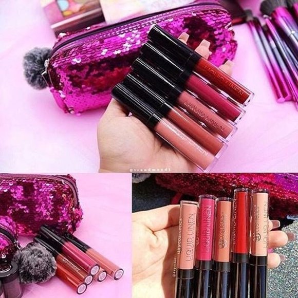 Limited Edition BH Cosmetics Royal Affair 4-Piece Liquid Linen Set w/Bag - Picture 6 of 10